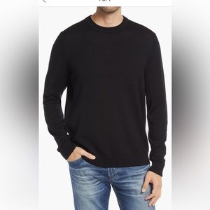 NWT Black merino wool sweater size large